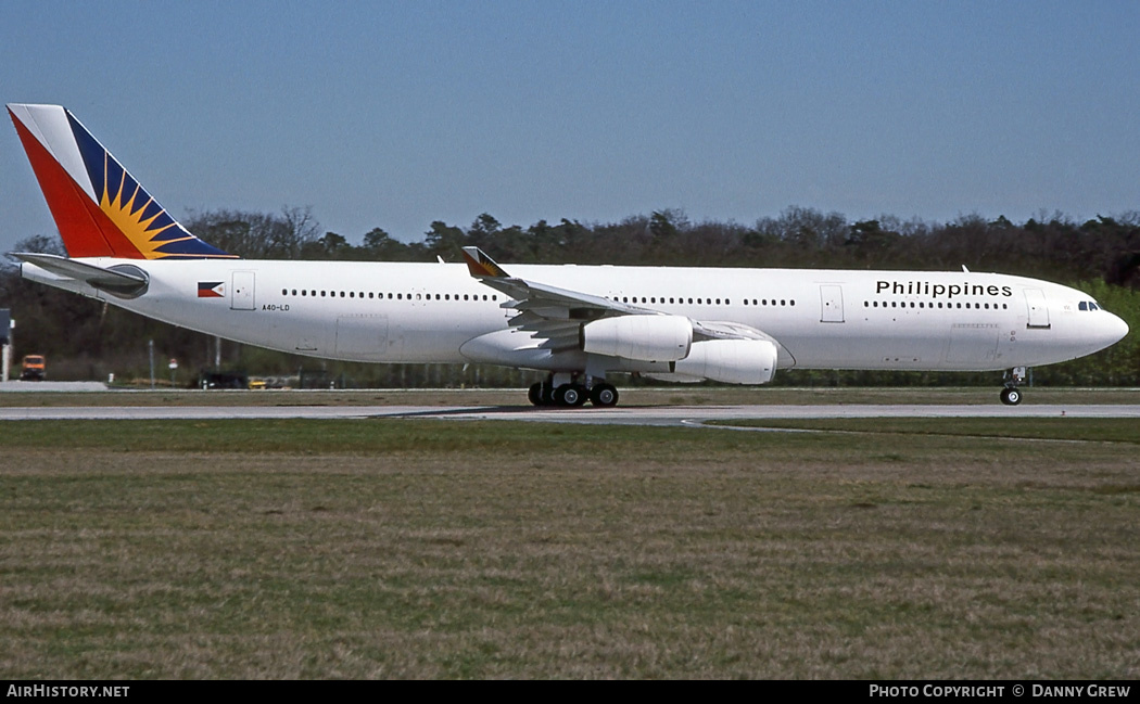 Aircraft Photo of A4O-LD | Airbus A340-312 | Philippine Airlines | AirHistory.net #251884