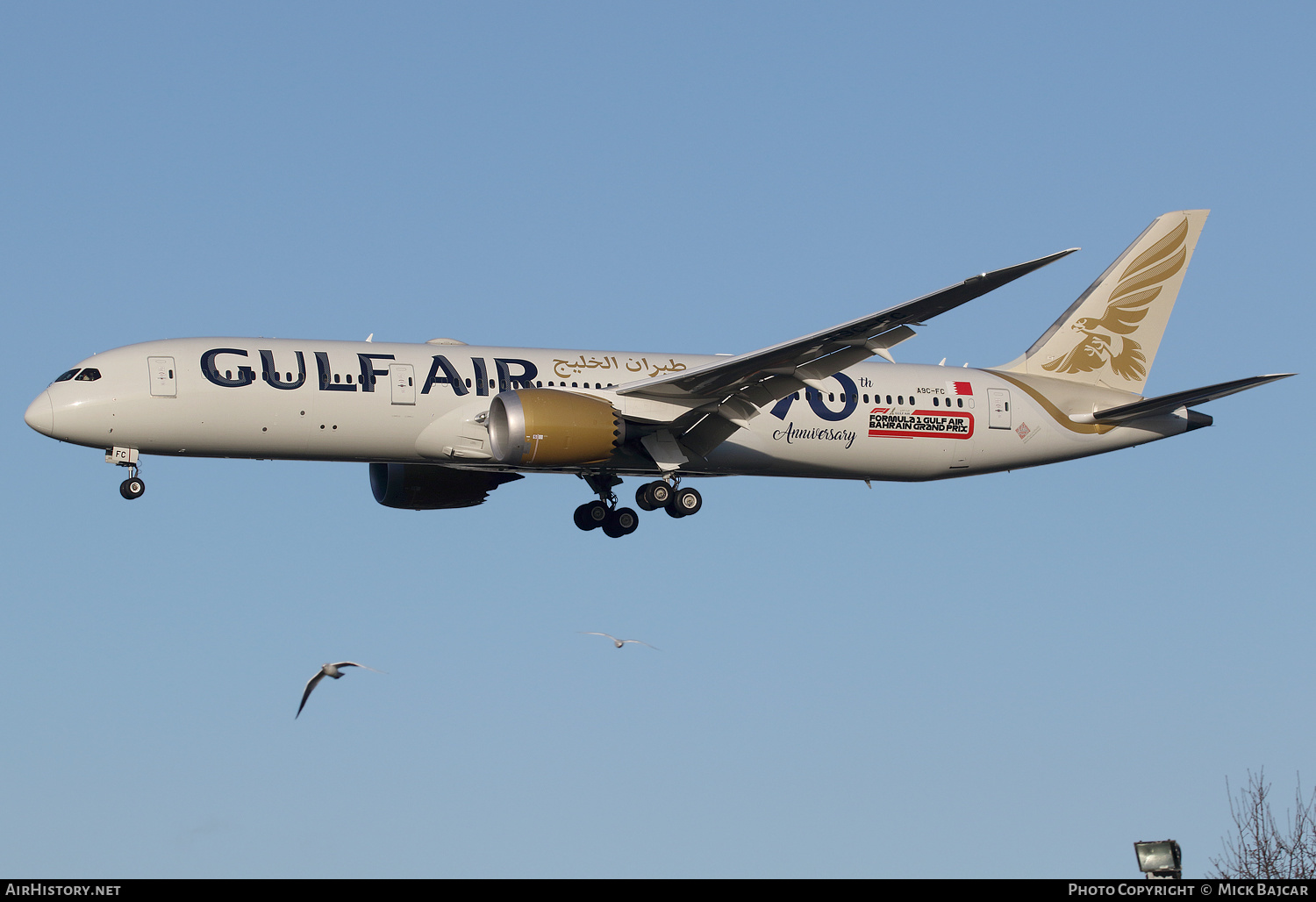 Aircraft Photo of A9C-FC | Boeing 787-9 Dreamliner | Gulf Air | AirHistory.net #251909