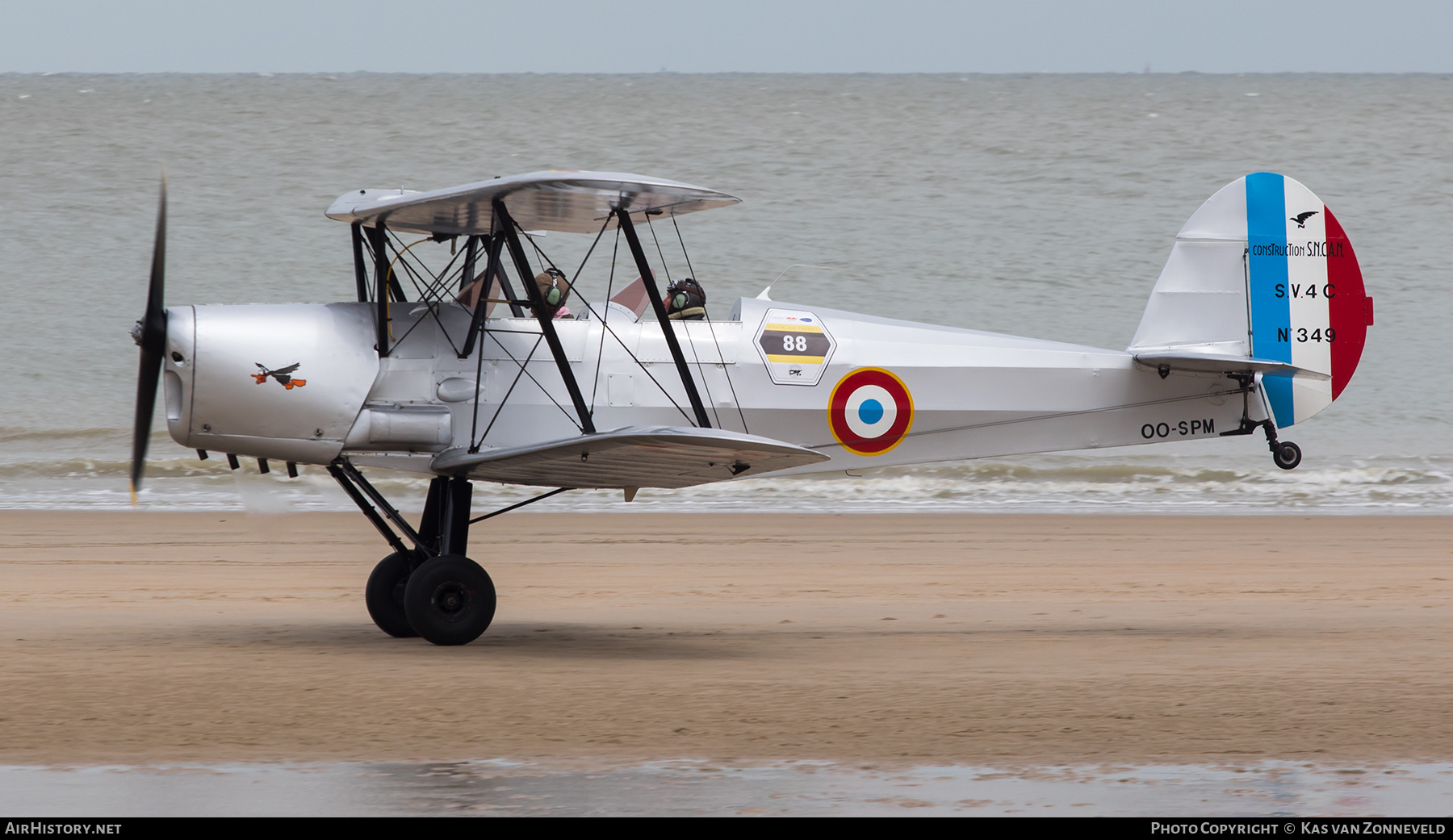 Aircraft Photo of OO-SPM / 349 | Stampe-Vertongen SV-4C | France - Air Force | AirHistory.net #251918