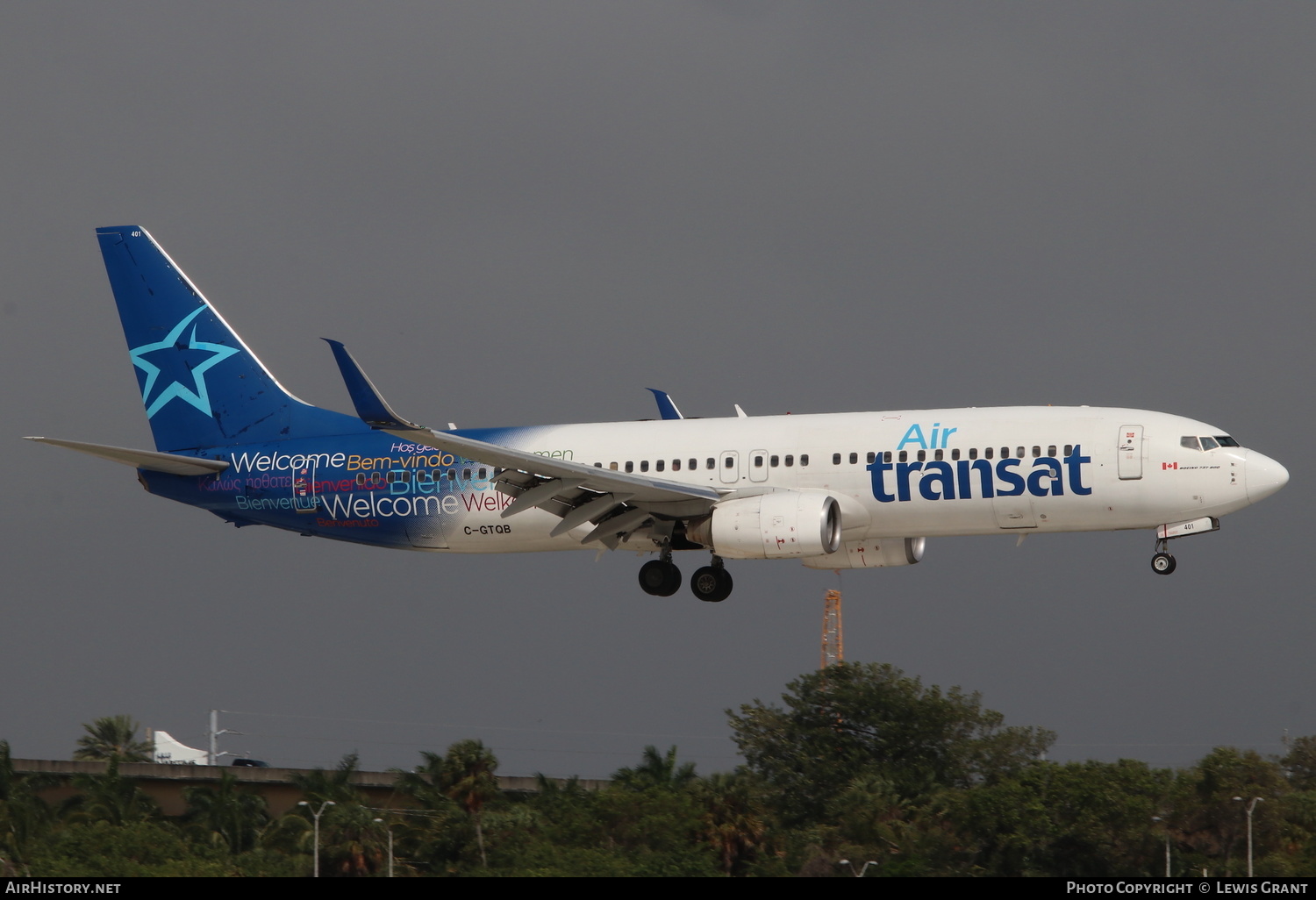 Aircraft Photo of C-GTQB | Boeing 737-8Q8 | Air Transat | AirHistory.net #251951