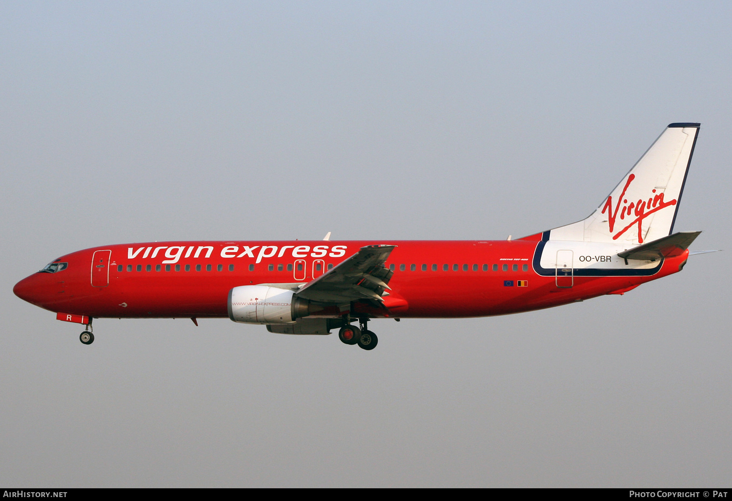 Aircraft Photo of OO-VBR | Boeing 737-4Y0 | Virgin Express | AirHistory.net #252029