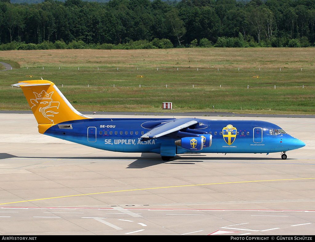 Aircraft Photo of SE-DSU | British Aerospace Avro 146-RJ100 | Malmö Aviation | AirHistory.net #252040