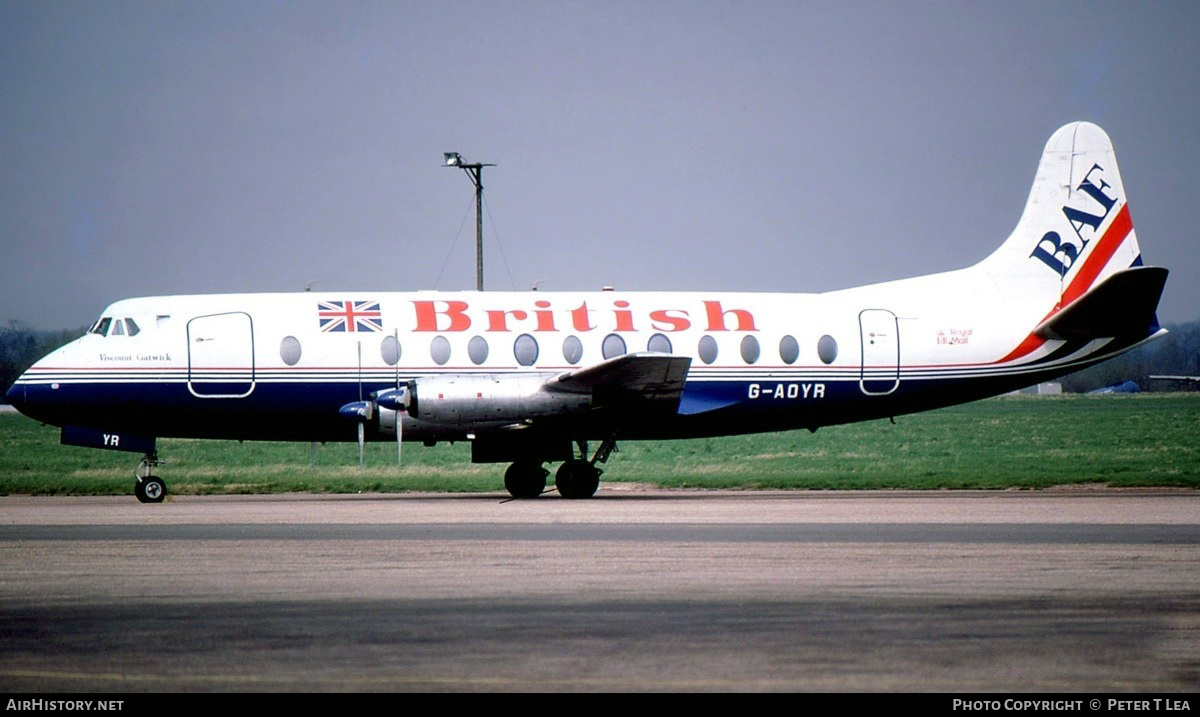 Aircraft Photo of G-AOYR | Vickers 806 Viscount | British Air Ferries - BAF | AirHistory.net #252227