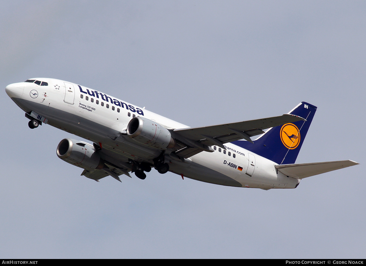 Aircraft Photo of D-ABIN | Boeing 737-530 | Lufthansa | AirHistory.net #252258