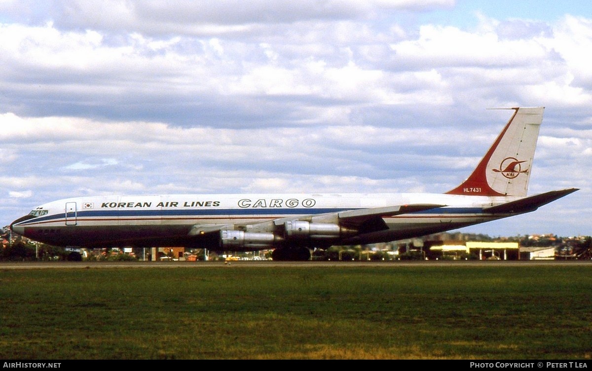Aircraft Photo of HL7431 | Boeing 707-321C | Korean Air Lines Cargo | AirHistory.net #252275