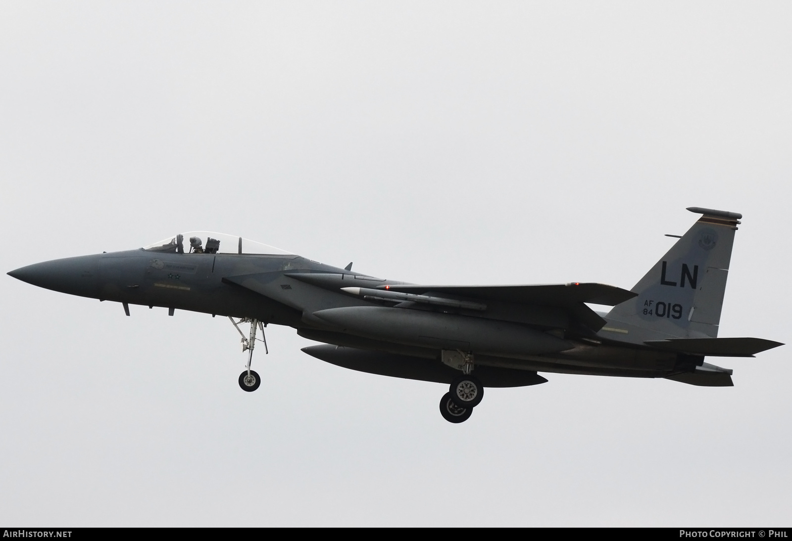 Aircraft Photo of 84-0019 / AF84-019 | McDonnell Douglas F-15C Eagle | USA - Air Force | AirHistory.net #252328