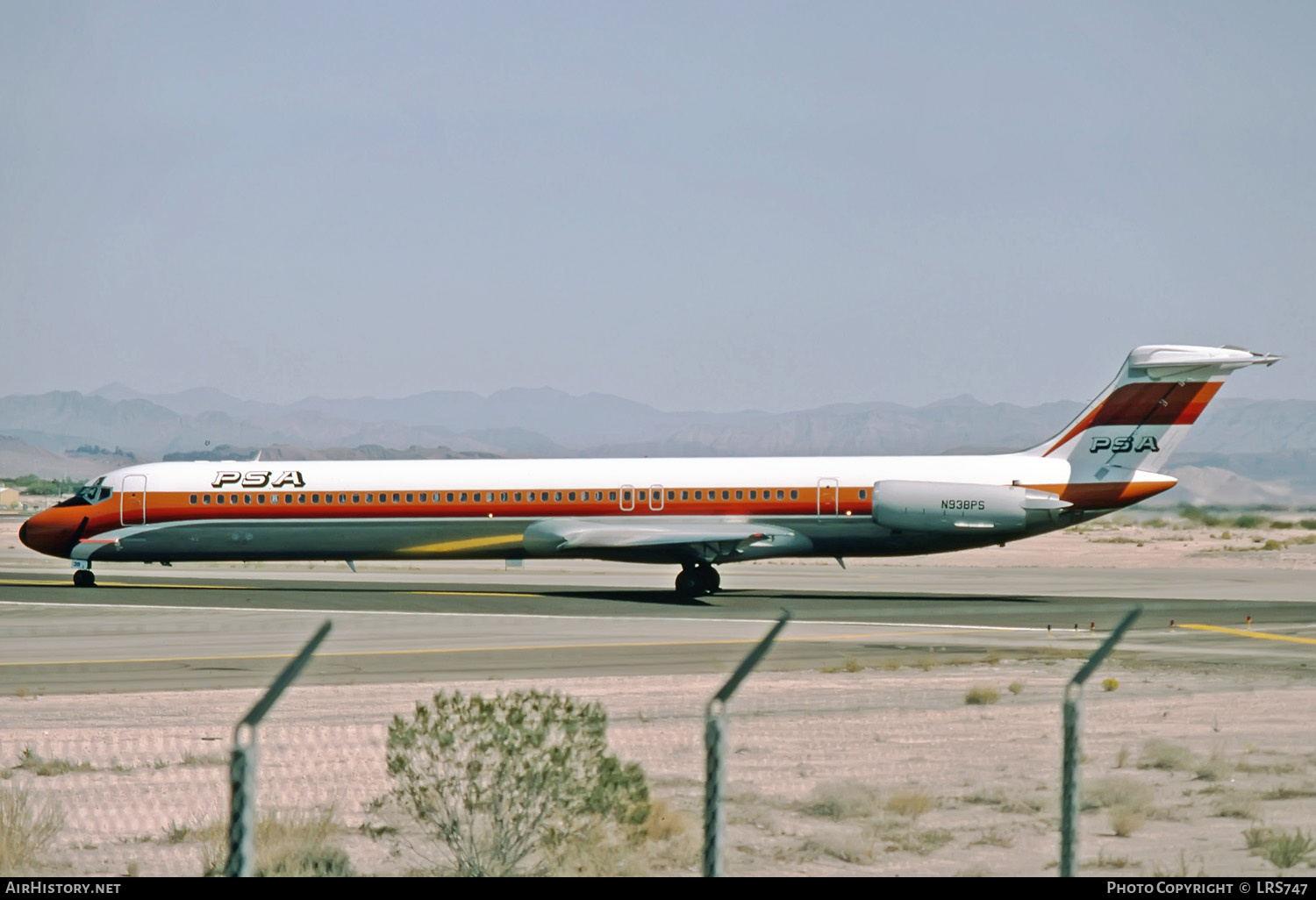 Aircraft Photo of N938PS | McDonnell Douglas MD-81 (DC-9-81) | PSA - Pacific Southwest Airlines | AirHistory.net #252373