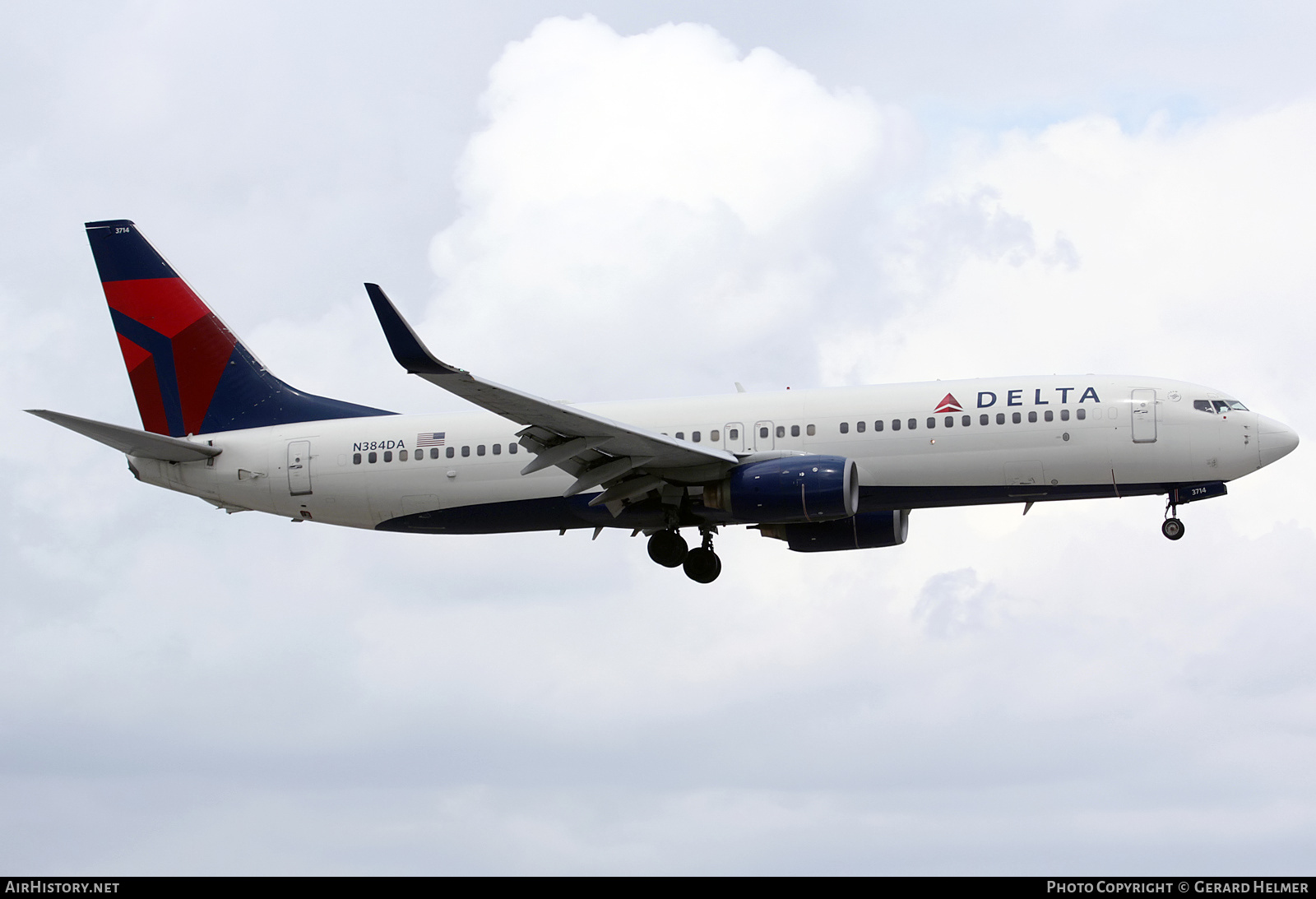 Aircraft Photo of N384DA | Boeing 737-832 | Delta Air Lines | AirHistory.net #252387