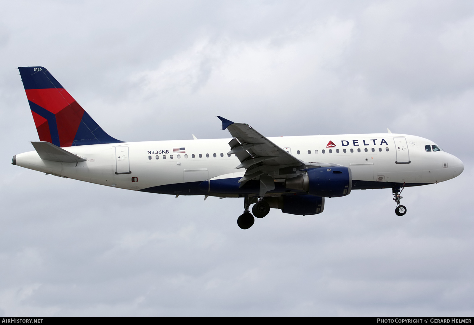 Aircraft Photo of N336NB | Airbus A319-114 | Delta Air Lines | AirHistory.net #252410