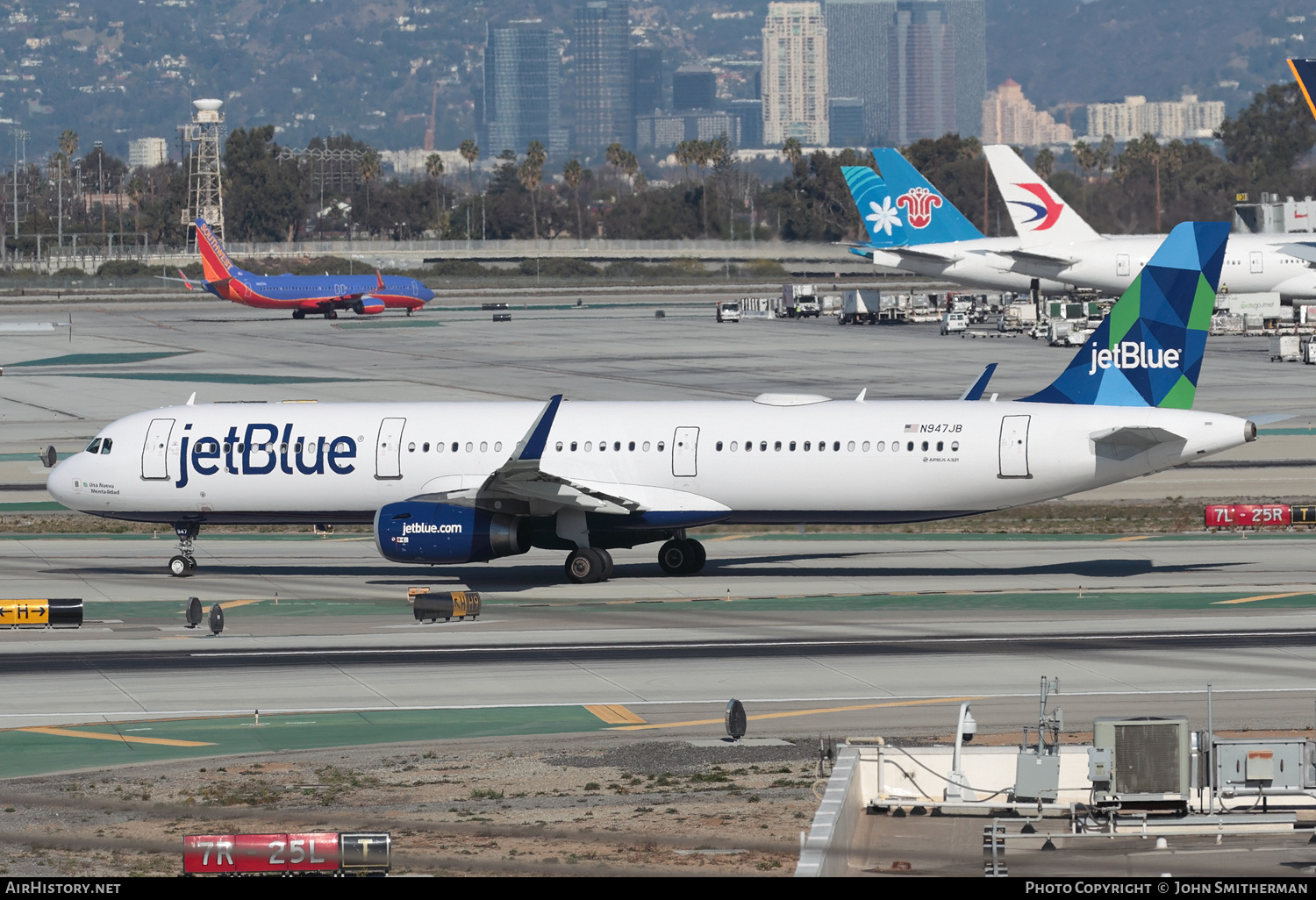 Aircraft Photo of N947JB | Airbus A321-231 | JetBlue Airways | AirHistory.net #252423