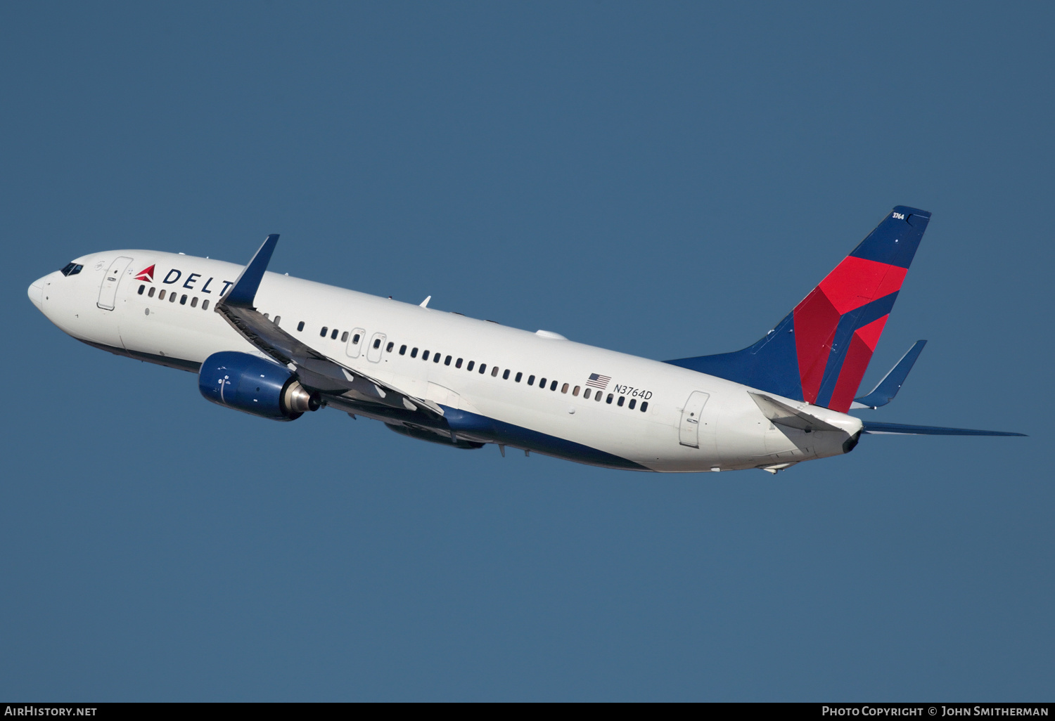 Aircraft Photo of N3764D | Boeing 737-832 | Delta Air Lines | AirHistory.net #252427
