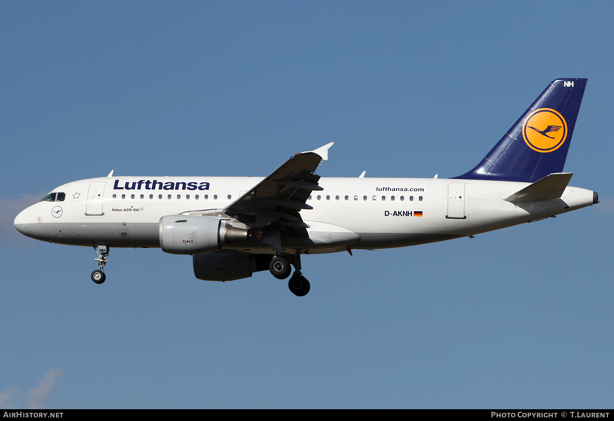 Aircraft Photo of D-AKNH | Airbus A319-112 | Lufthansa | AirHistory.net #252456