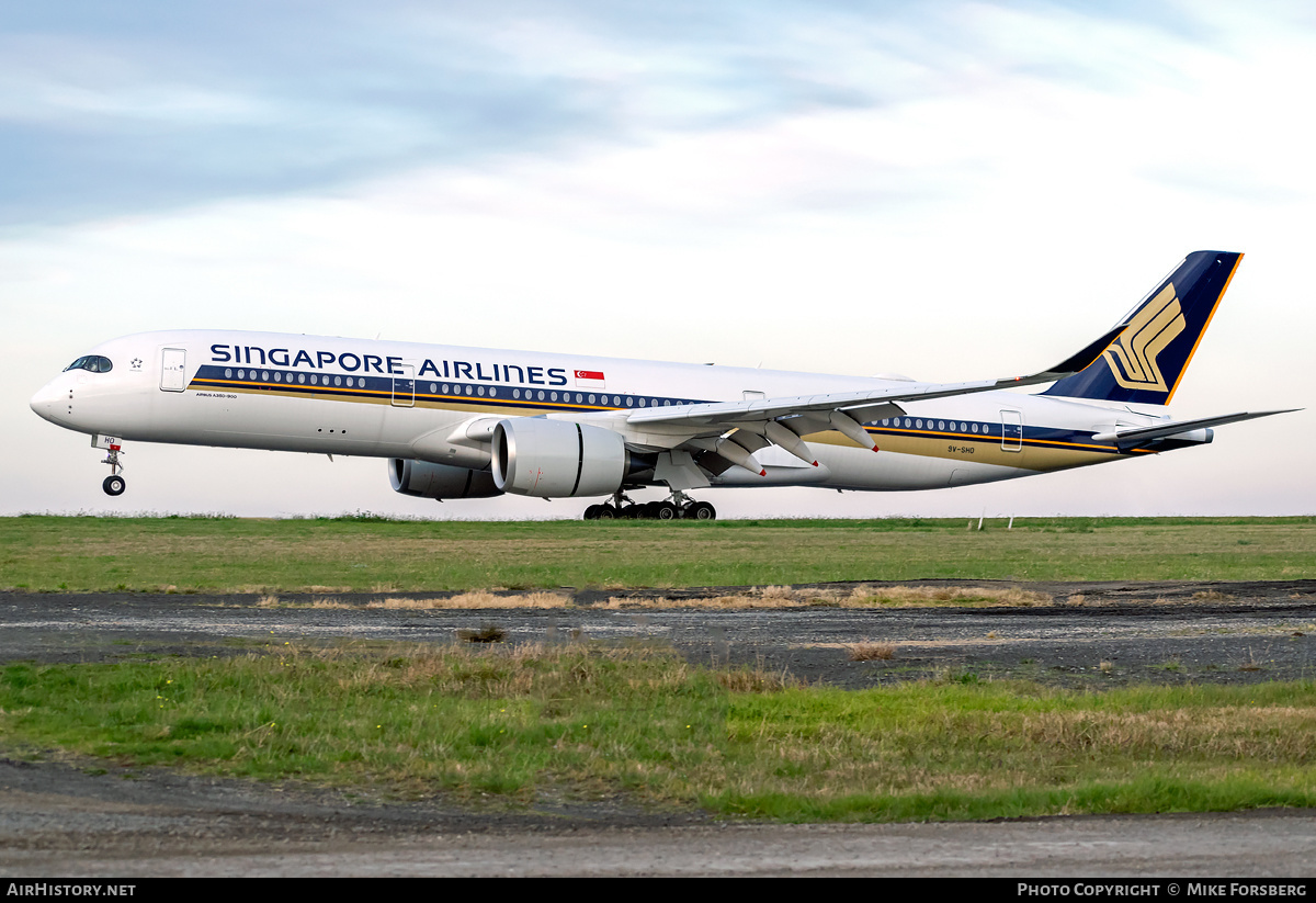 Aircraft Photo of 9V-SHO | Airbus A350-941 | Singapore Airlines | AirHistory.net #252485