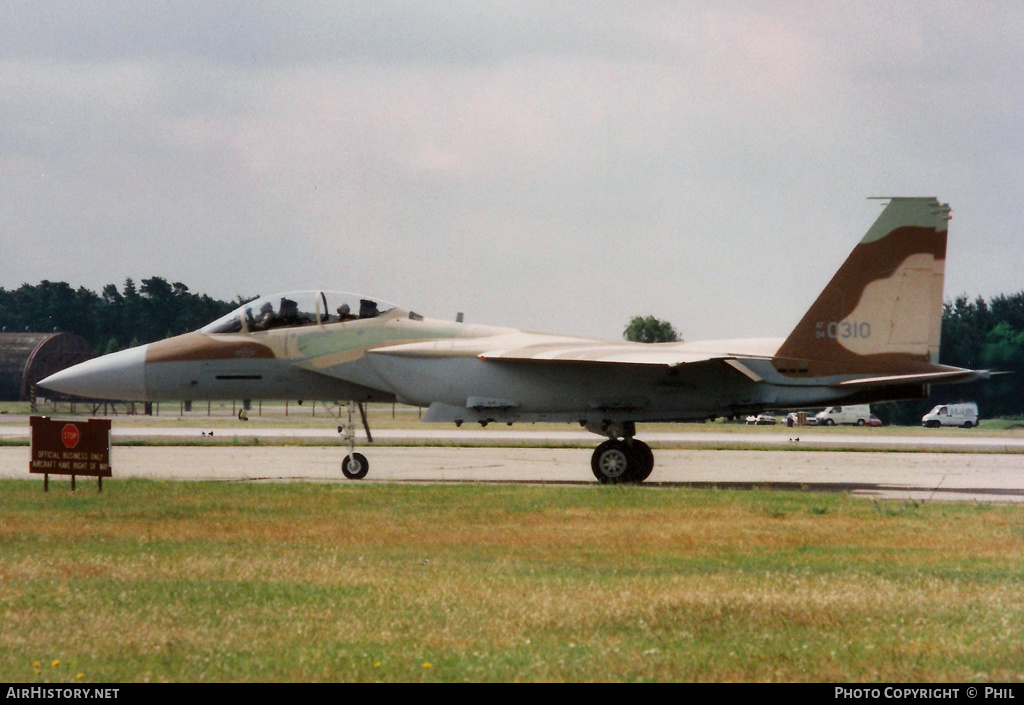 Aircraft Photo of 94-0310 / AF94-310 | McDonnell Douglas F-15I Eagle | Israel - Air Force | AirHistory.net #252506