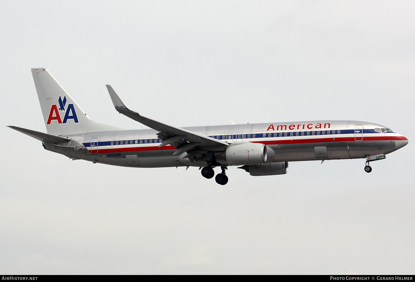 Aircraft Photo of N892NN | Boeing 737-823 | American Airlines | AirHistory.net #252520