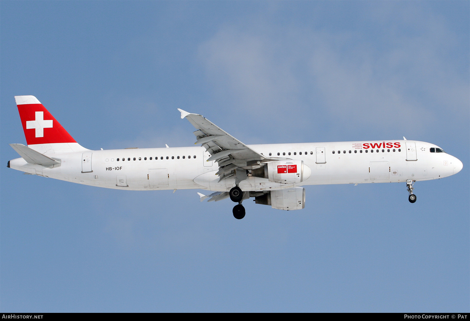 Aircraft Photo of HB-IOF | Airbus A321-111 | Swiss International Air Lines | AirHistory.net #252545