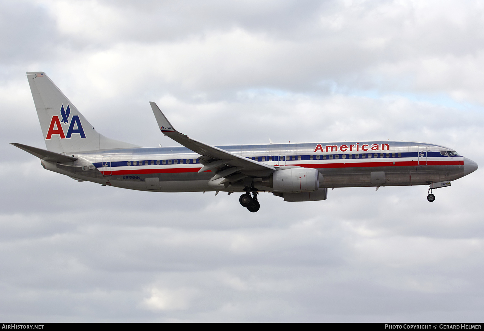 Aircraft Photo of N866NN | Boeing 737-823 | American Airlines | AirHistory.net #252548