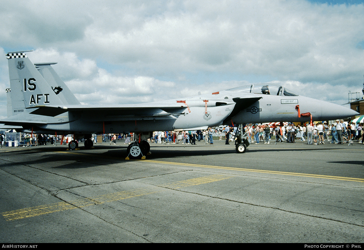 Aircraft Photo of 80-0050 | McDonnell Douglas F-15C Eagle | USA - Air Force | AirHistory.net #252555