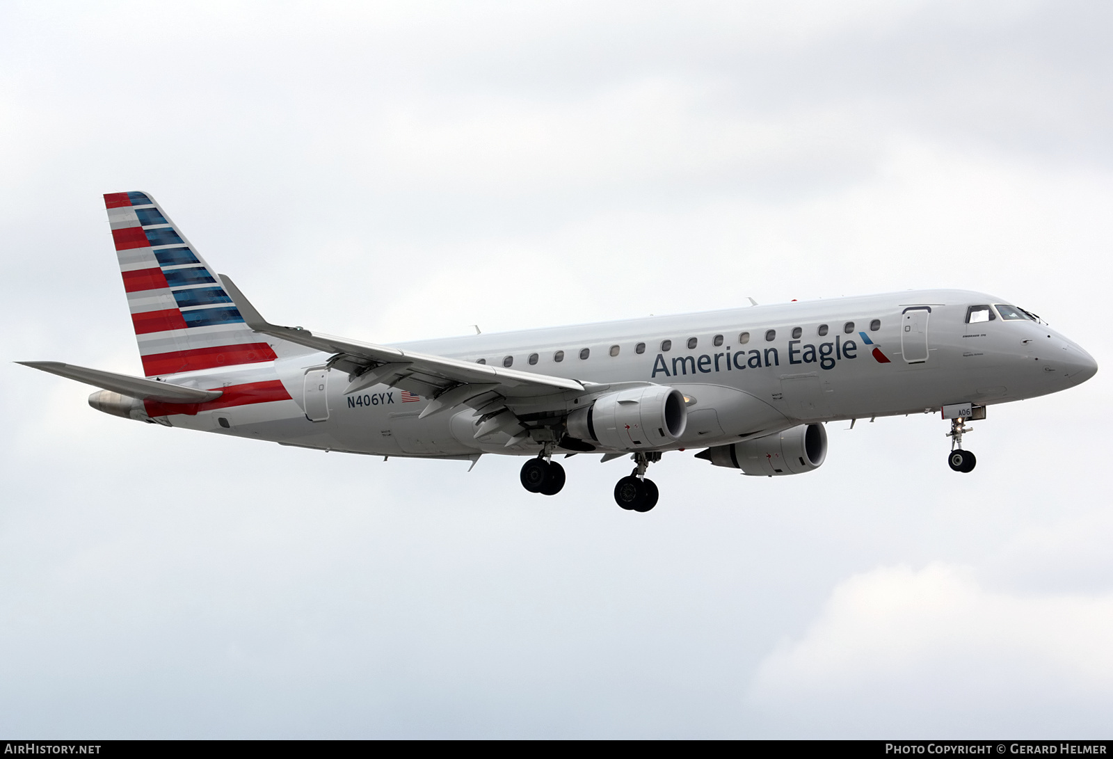 Aircraft Photo of N406YX | Embraer 175LR (ERJ-170-200LR) | American Eagle | AirHistory.net #252599