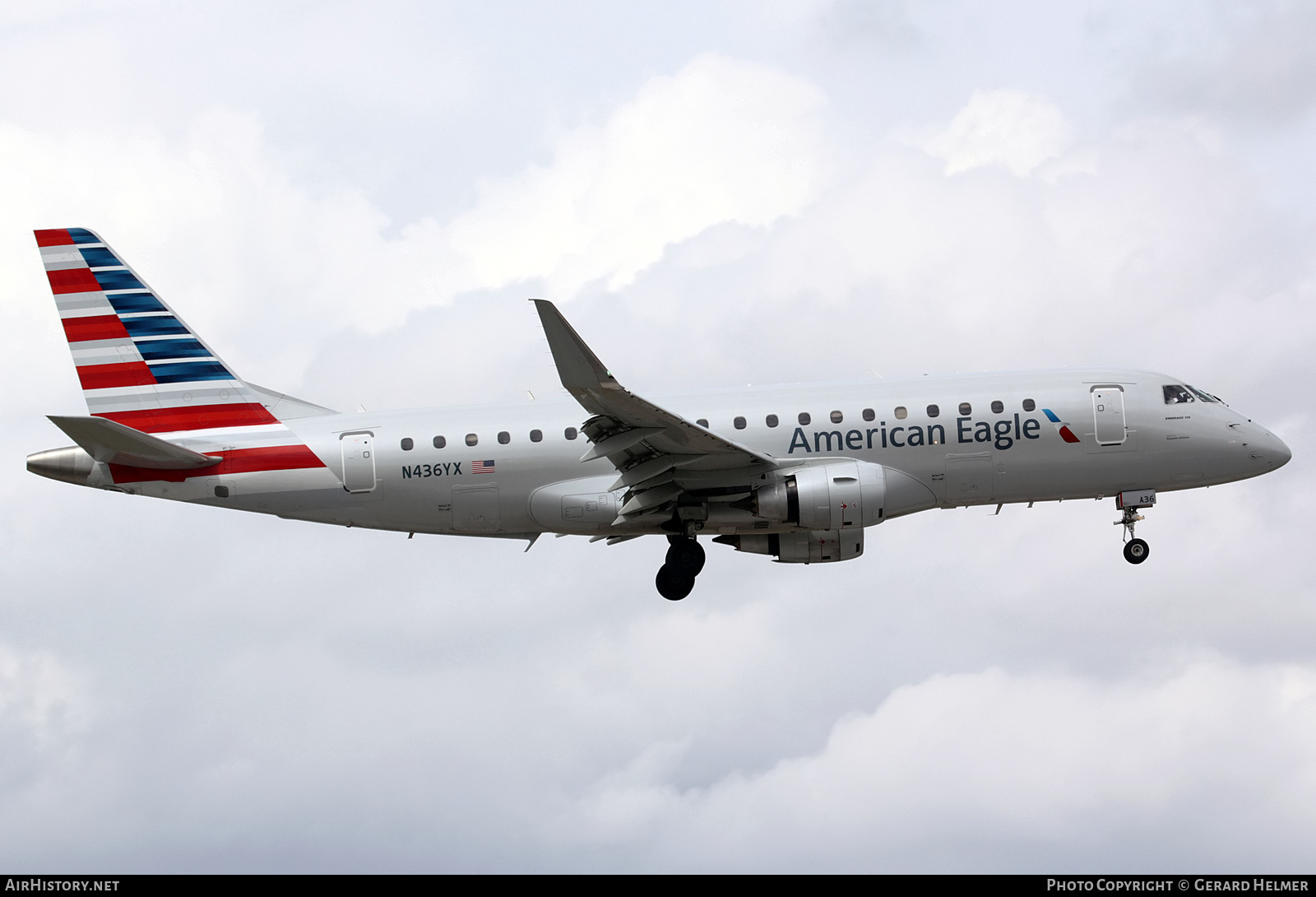 Aircraft Photo of N436YX | Embraer 175LR (ERJ-170-200LR) | American Eagle | AirHistory.net #252606