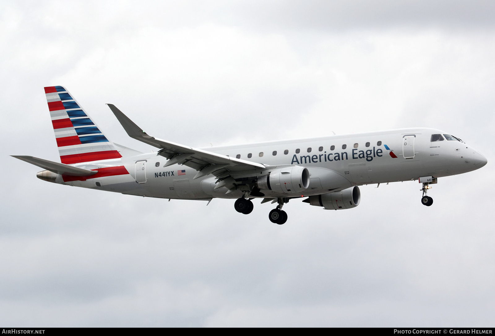 Aircraft Photo of N441YX | Embraer 175LR (ERJ-170-200LR) | American Eagle | AirHistory.net #252610