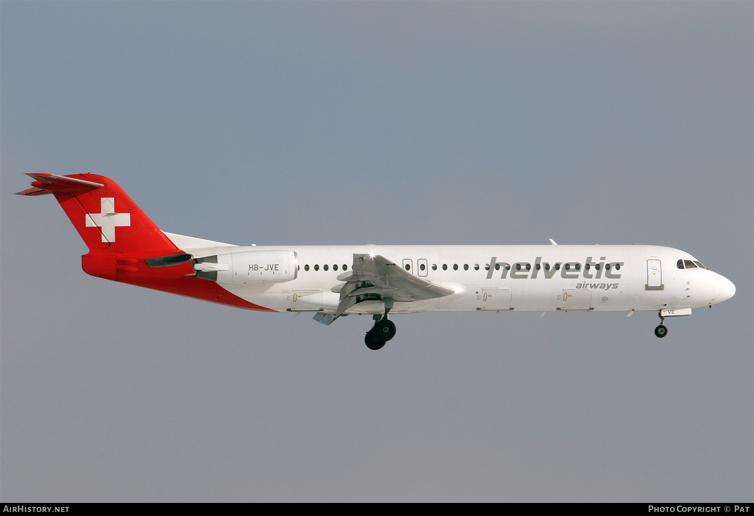 Aircraft Photo of HB-JVE | Fokker 100 (F28-0100) | Helvetic Airways | AirHistory.net #252653