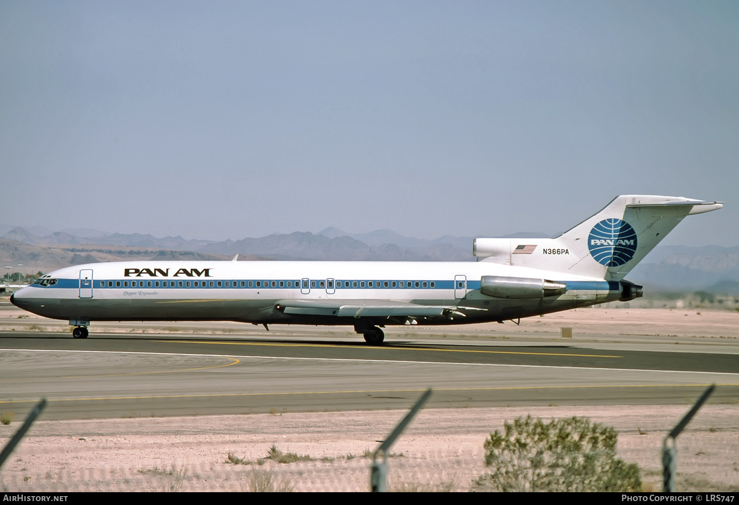 Aircraft Photo of N366PA | Boeing 727-221/Adv | Pan American World Airways - Pan Am | AirHistory.net #252655