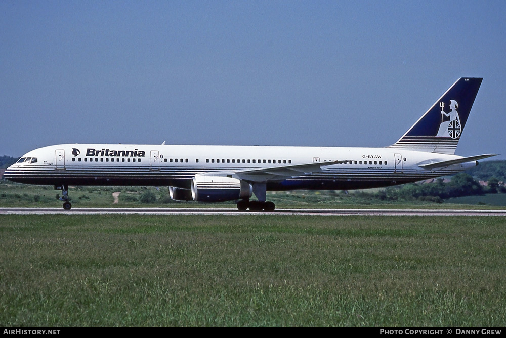 Aircraft Photo of G-BYAW | Boeing 757-204 | Britannia Airways | AirHistory.net #252667