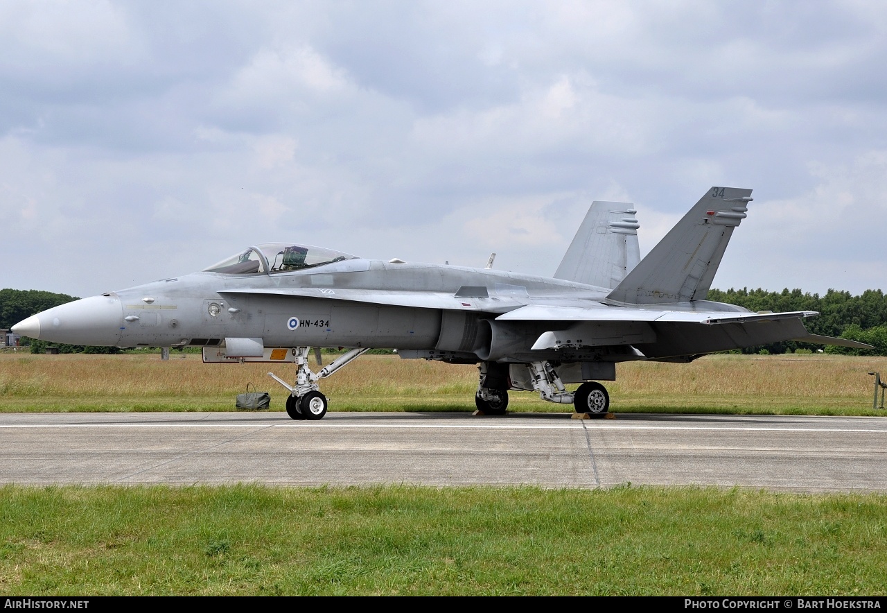 Aircraft Photo of HN-434 | McDonnell Douglas F/A-18C Hornet | Finland - Air Force | AirHistory.net #252699
