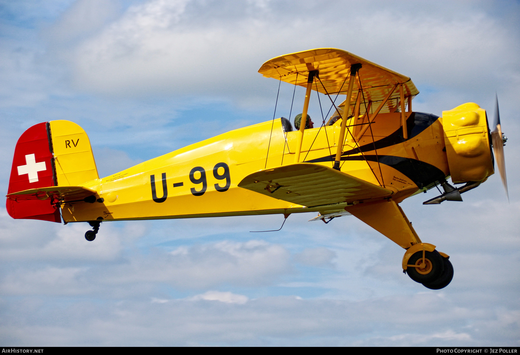 Aircraft Photo of G-AXMT / U-99 | Bücker Bü 133C Jungmeister | Switzerland - Air Force | AirHistory.net #252722