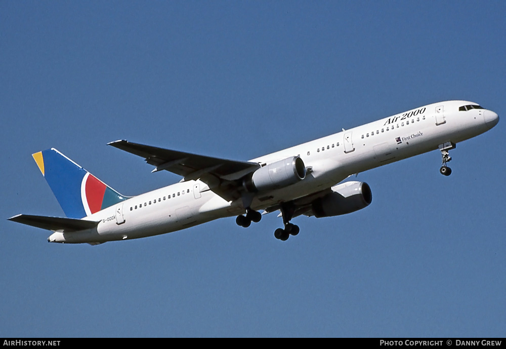 Aircraft Photo of G-OOOV | Boeing 757-225 | Air 2000 | AirHistory.net #252734