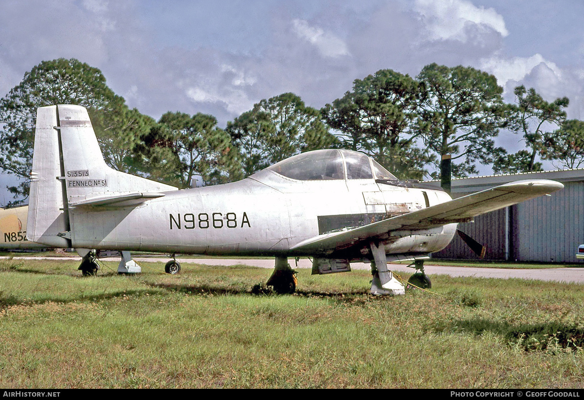 Aircraft Photo of N9868A / 513513 | North American T-28S Fennec | AirHistory.net #252755