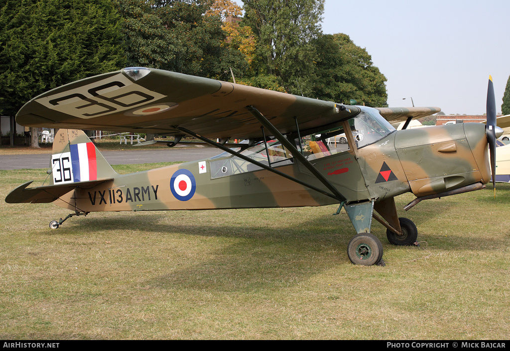 Aircraft Photo of G-ARNO / VX113 | Beagle A-61 Terrier 1/Auster AOP6 | UK - Army | AirHistory.net #252789