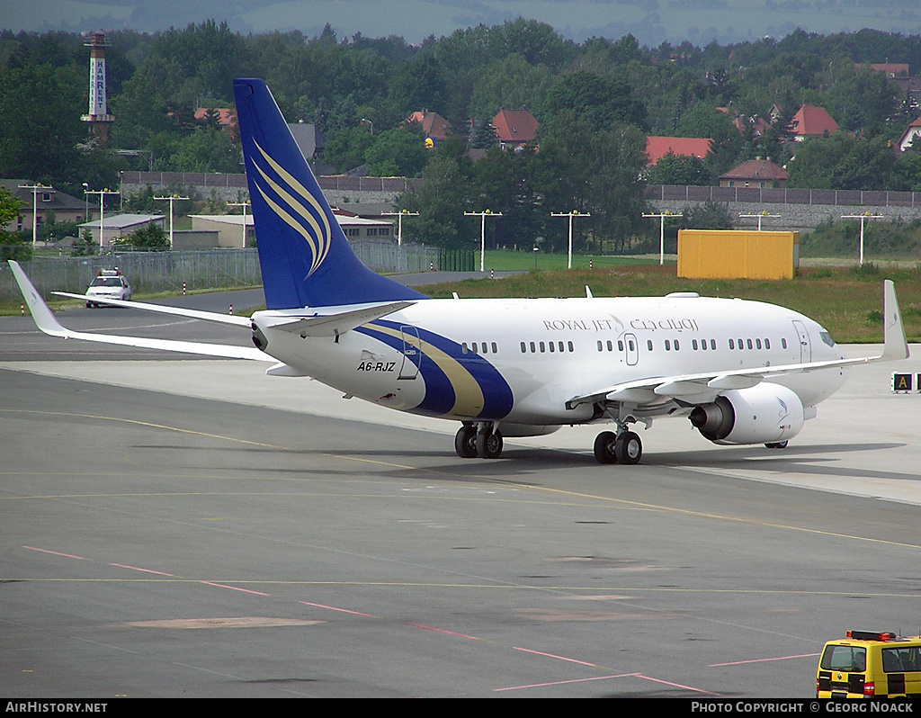 Aircraft Photo of A6-RJZ | Boeing 737-7Z5 BBJ | Royal Jet | AirHistory.net #252807