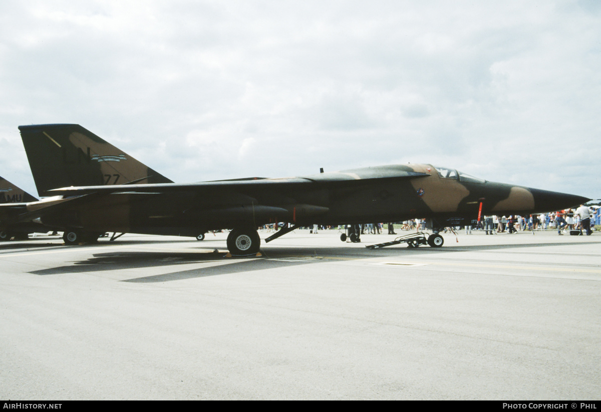 Aircraft Photo of 74-0177 / AF74-177 | General Dynamics F-111F Aardvark | USA - Air Force | AirHistory.net #252809