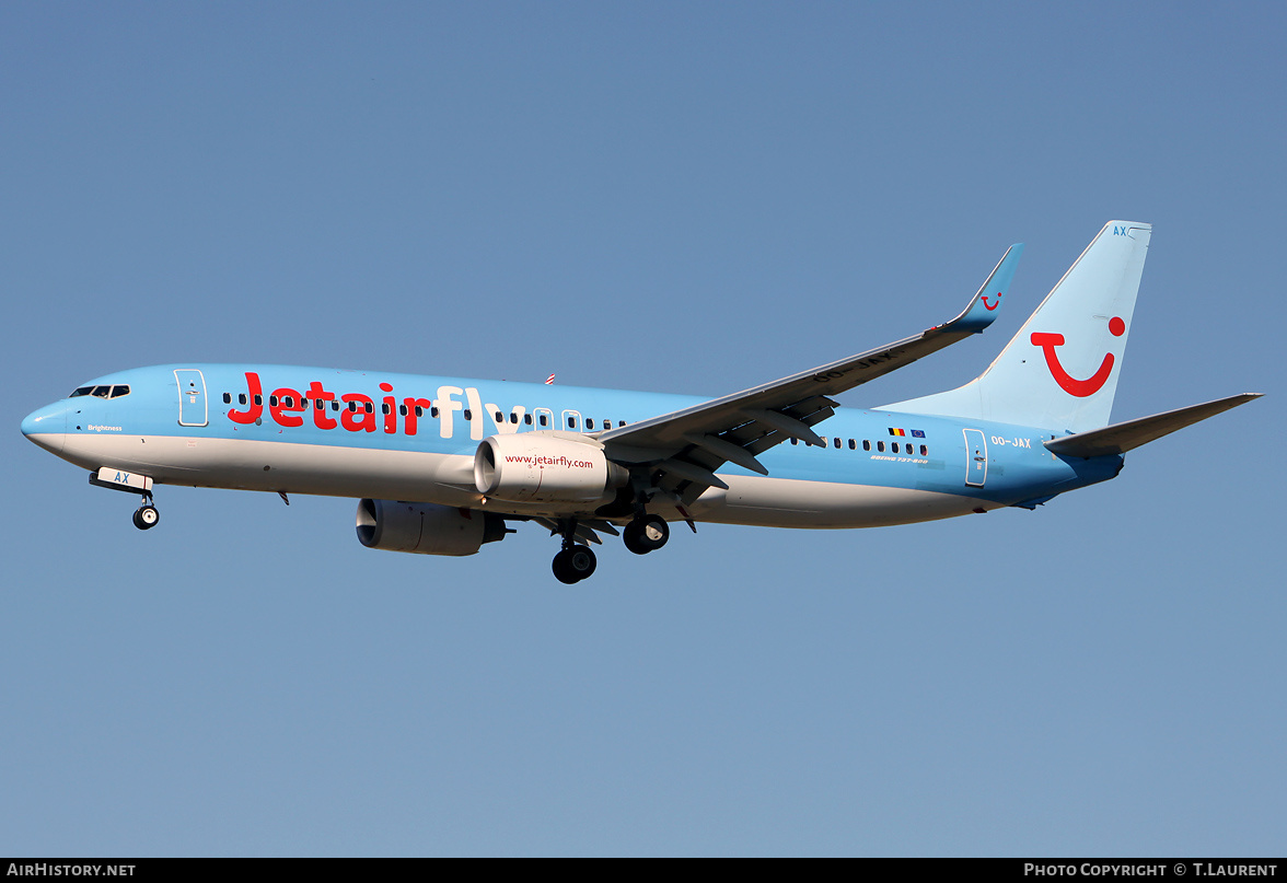 Aircraft Photo of OO-JAX | Boeing 737-8K5 | Jetairfly | AirHistory.net #252839