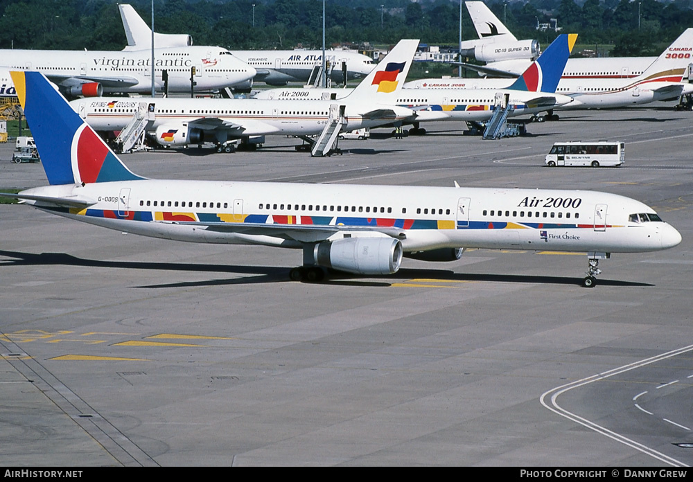 Aircraft Photo of G-OOOS | Boeing 757-236 | Air 2000 | AirHistory.net #252851