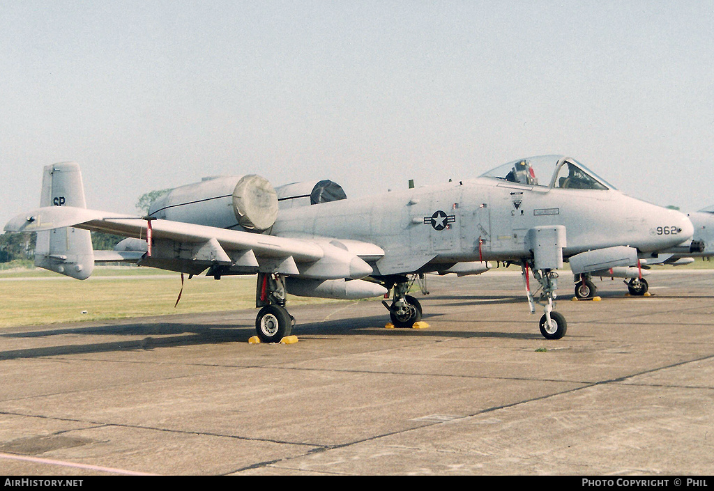 Aircraft Photo of 81-0962 / AF81-962 | Fairchild A-10A Thunderbolt II | USA - Air Force | AirHistory.net #252854