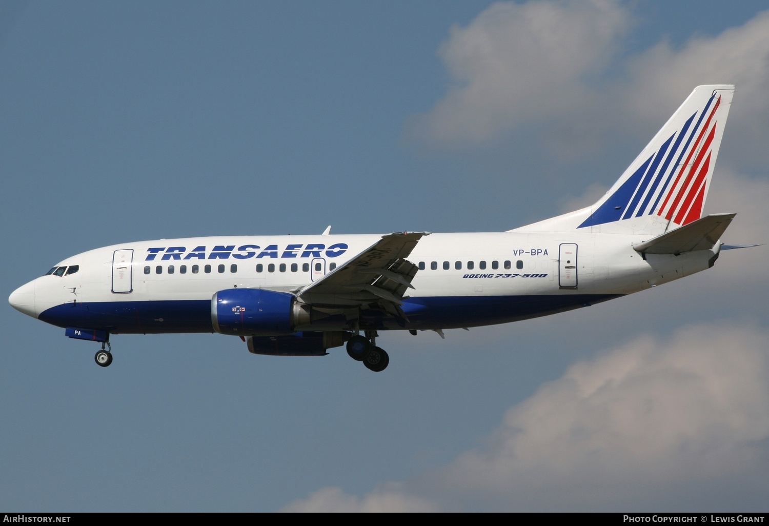 Aircraft Photo of VP-BPA | Boeing 737-5K5 | Transaero Airlines | AirHistory.net #252871