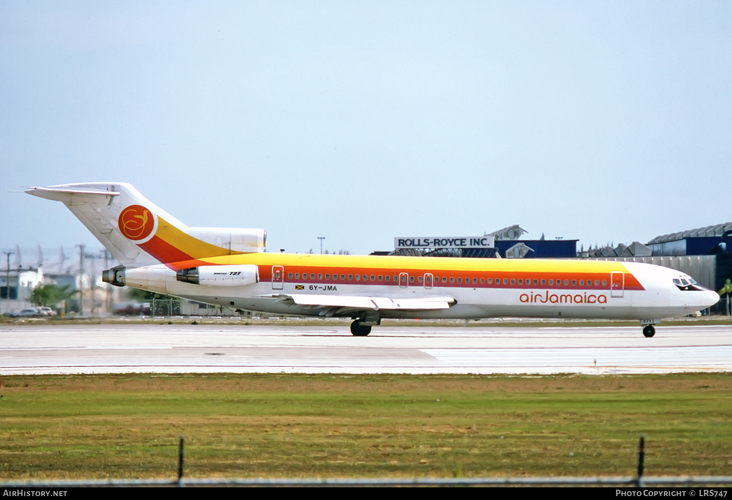 Aircraft Photo of 6Y-JMA | Boeing 727-2J0/Adv | Air Jamaica | AirHistory.net #252881