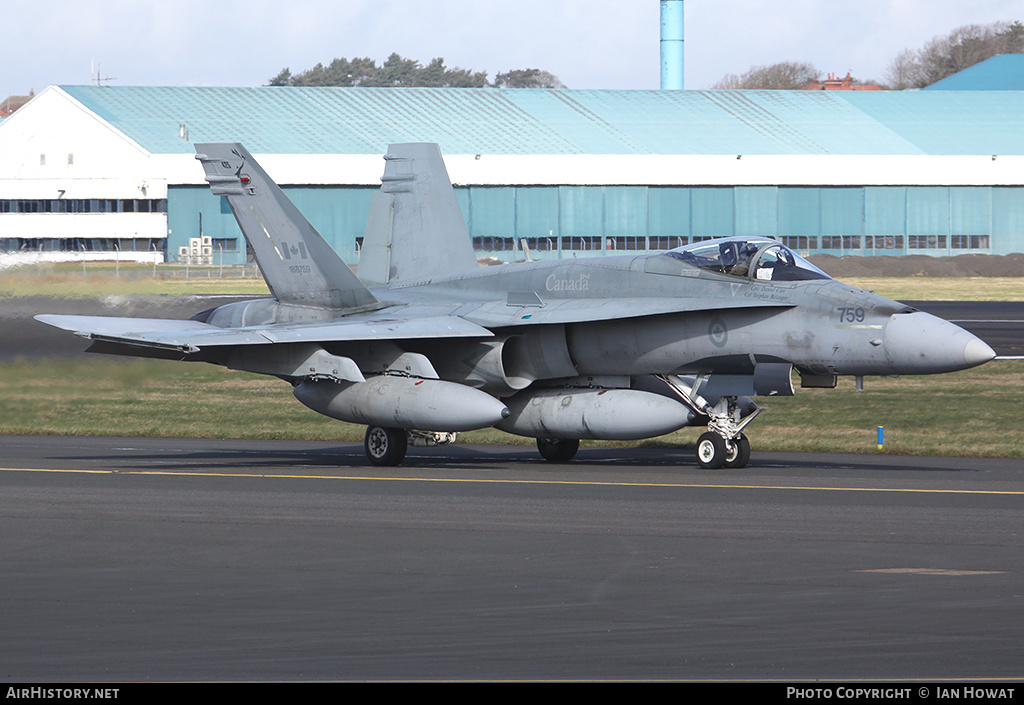 Aircraft Photo of 188759 | McDonnell Douglas CF-188 Hornet | Canada - Air Force | AirHistory.net #252889