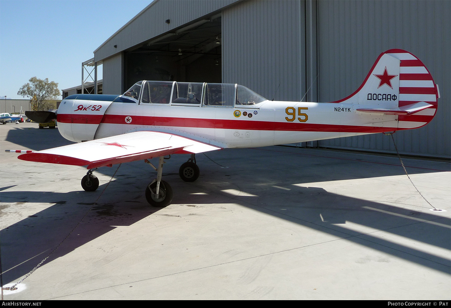 Aircraft Photo of N24YK | Yakovlev Yak-52 | AirHistory.net #252903