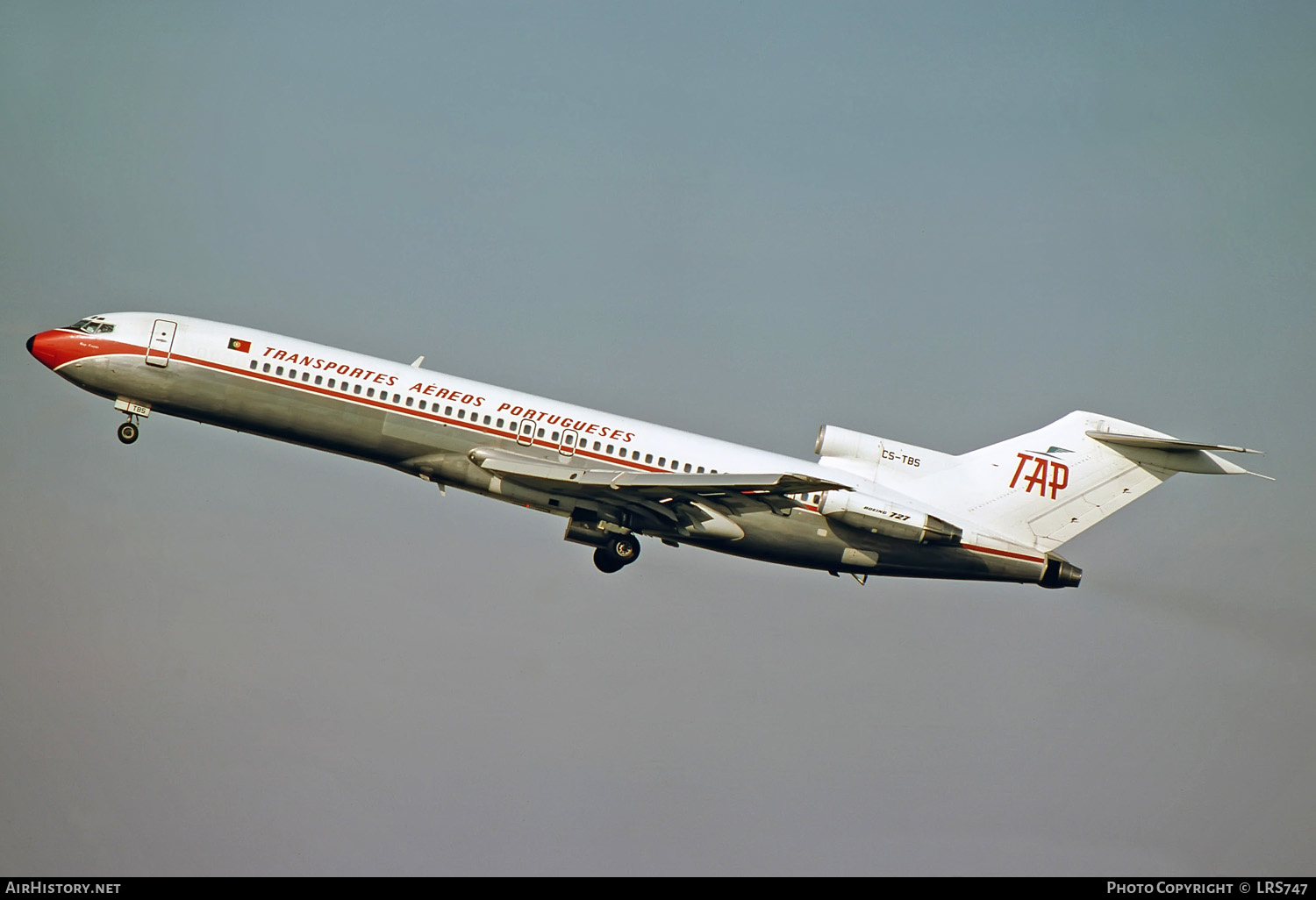 Aircraft Photo of CS-TBS | Boeing 727-282/Adv | TAP - Transportes Aéreos Portugueses | AirHistory.net #252923