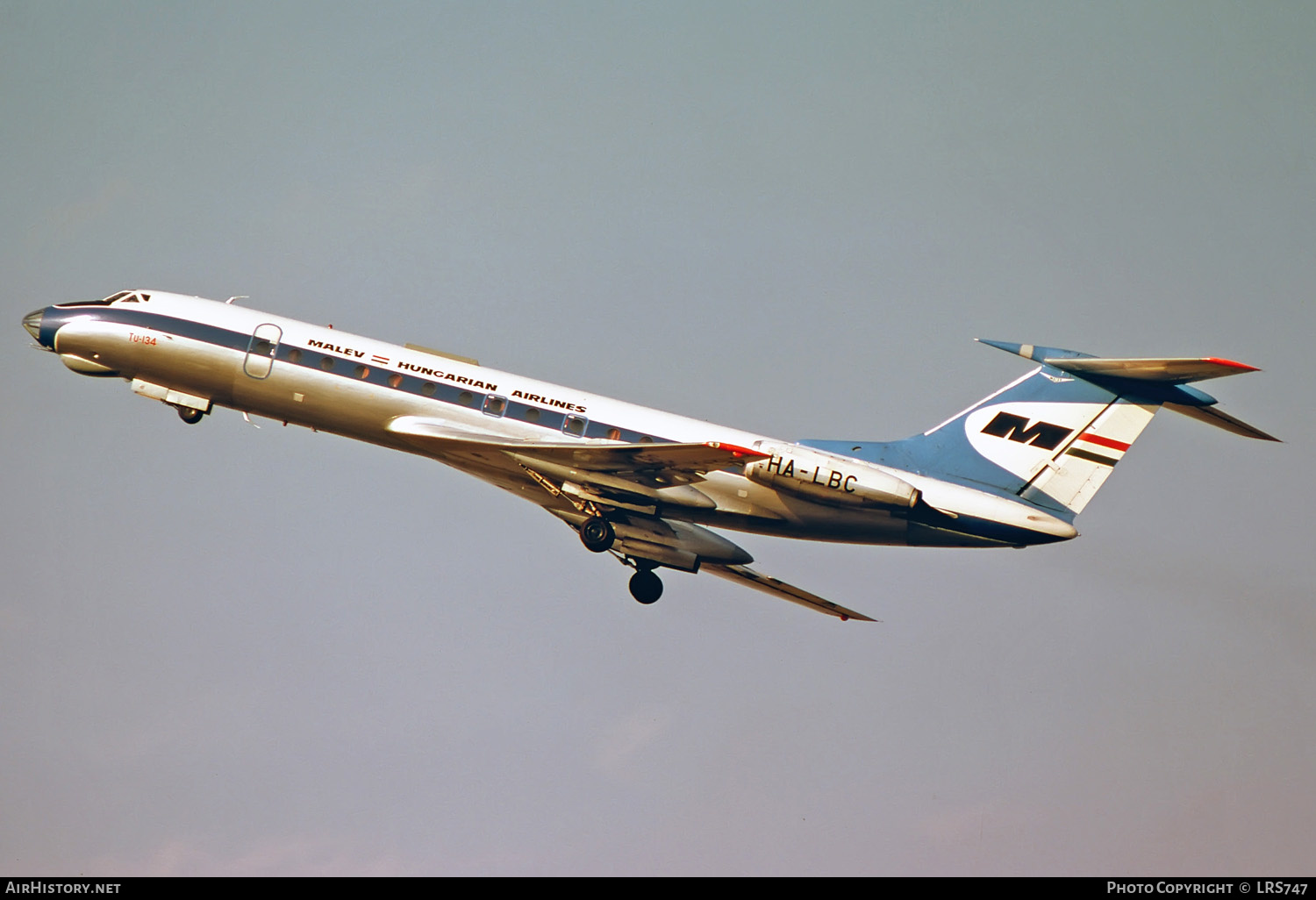 Aircraft Photo of HA-LBC | Tupolev Tu-134 | Malév - Hungarian Airlines | AirHistory.net #252927