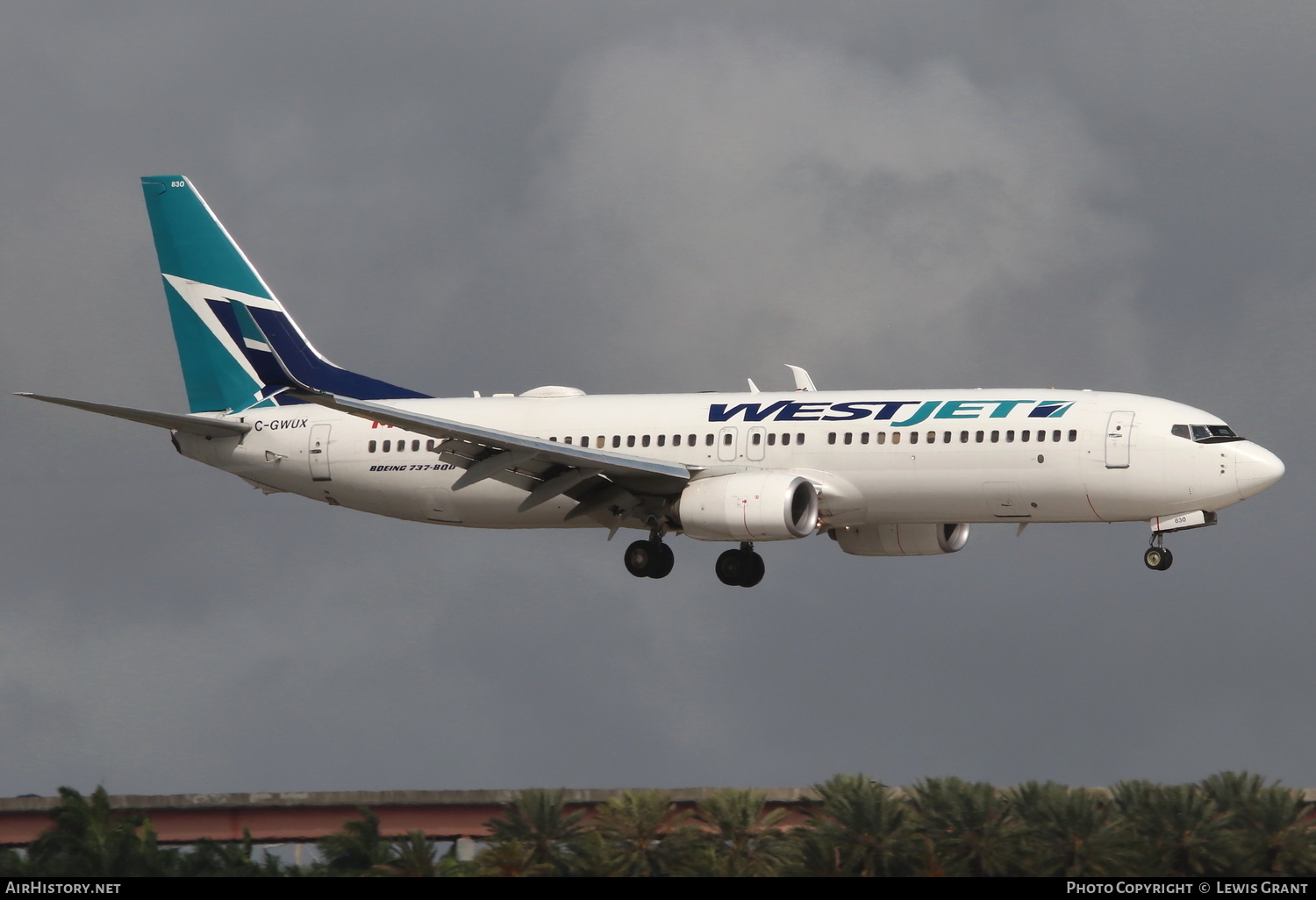 Aircraft Photo of C-GWUX | Boeing 737-8CT | WestJet | AirHistory.net #252934