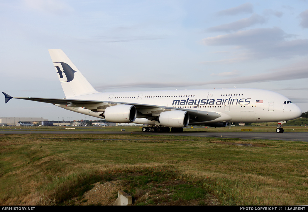 Aircraft Photo of 9M-MNA | Airbus A380-841 | Malaysia Airlines | AirHistory.net #252950