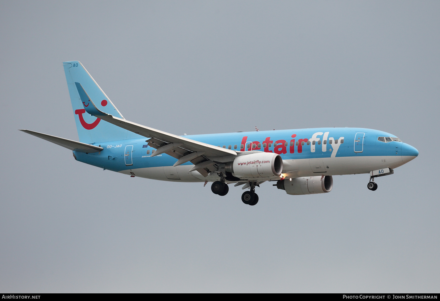 Aircraft Photo of OO-JAO | Boeing 737-7K5 | Jetairfly | AirHistory.net #252974