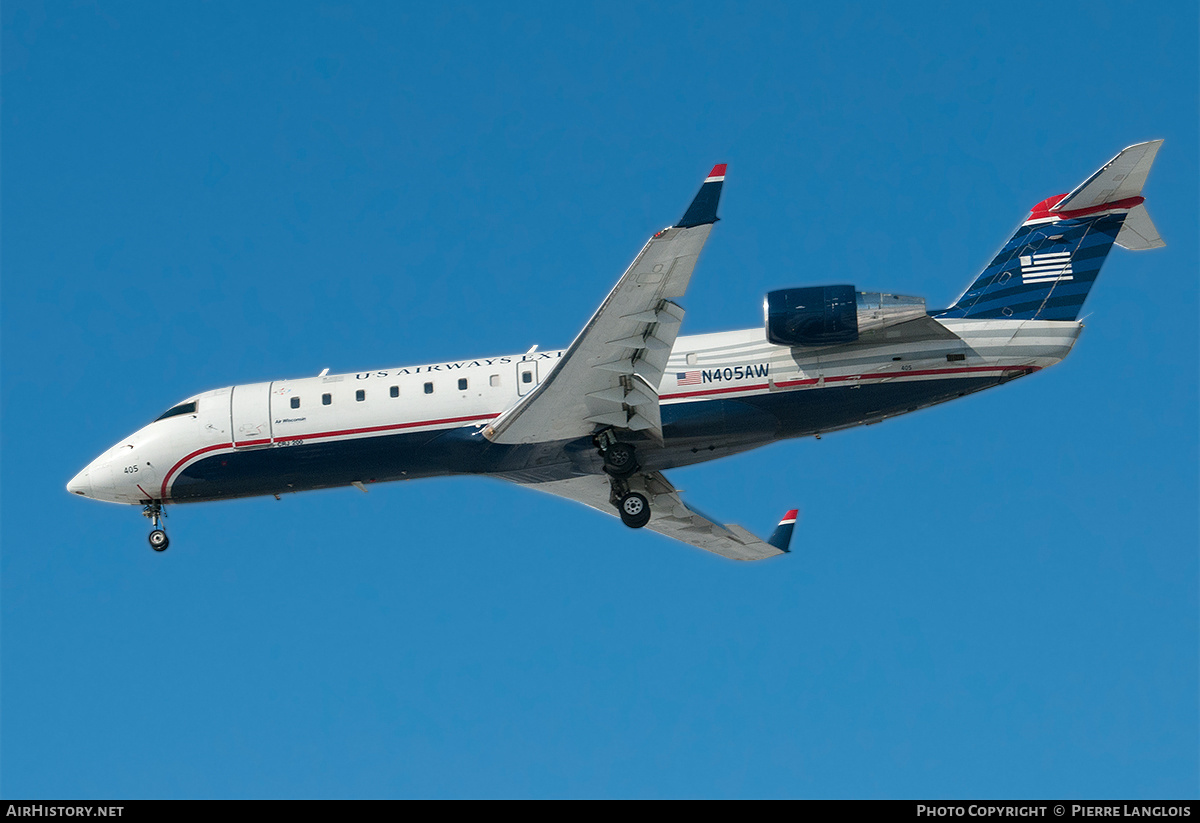 Aircraft Photo of N405AW | Bombardier CRJ-200LR (CL-600-2B19) | US Airways Express | AirHistory.net #253044