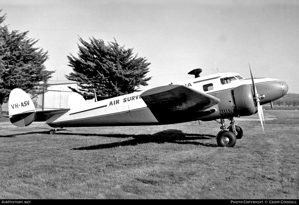 Aircraft Photo of VH-ASV | Lockheed 12-A Electra Junior | Air Surveys Australia | AirHistory.net #253062