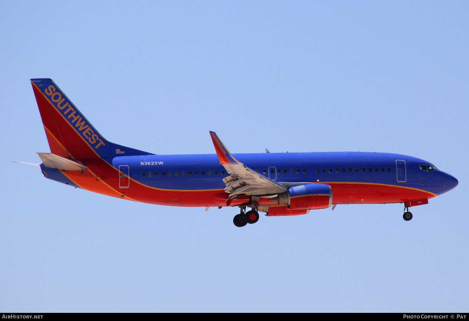 Aircraft Photo of N362SW | Boeing 737-3H4 | Southwest Airlines | AirHistory.net #253075